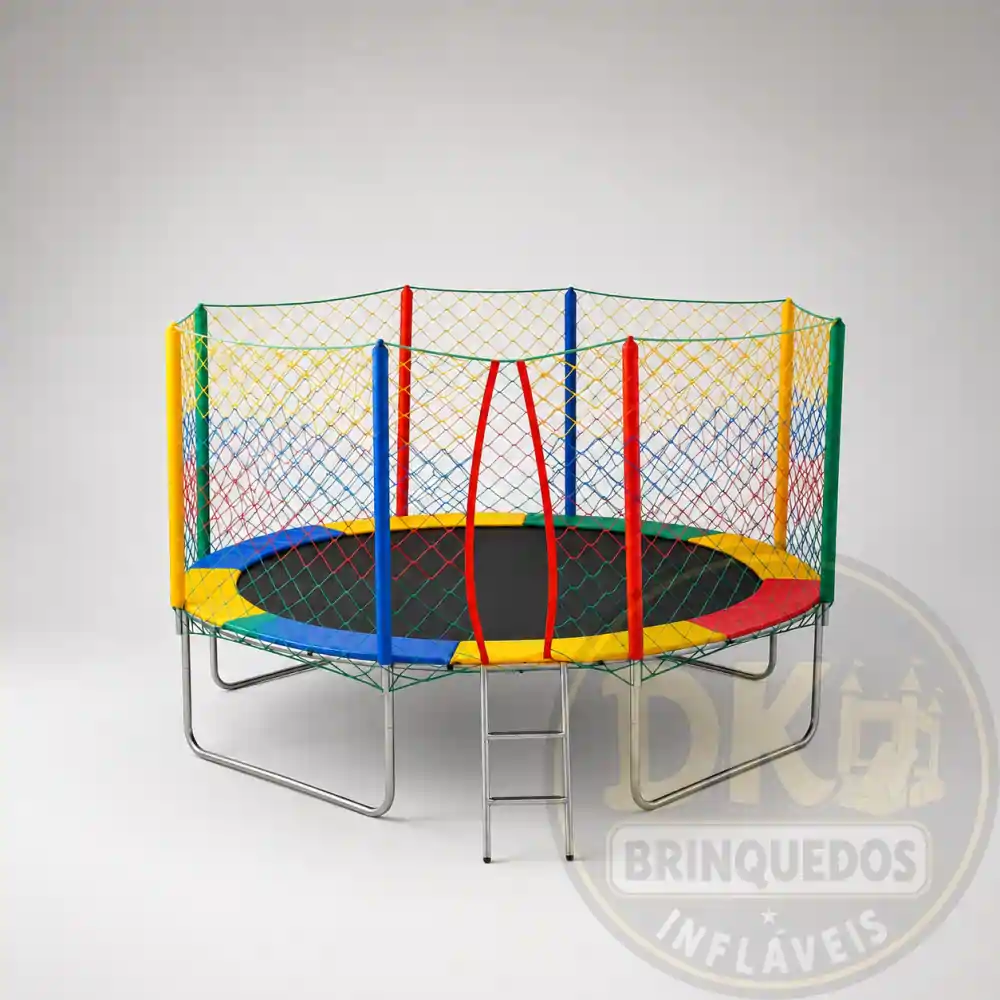 Cama Elástica com Rede de Proteção